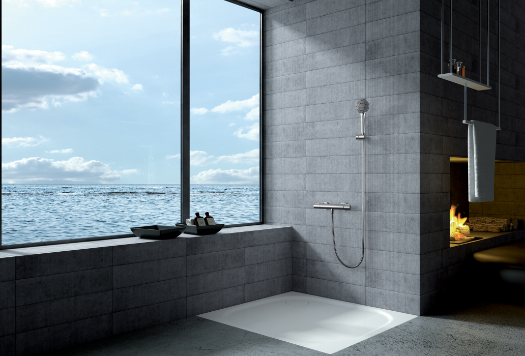 IMEX BTK017-4ECO/NG ECO-KENT Thermostatic Bath/Shower Kit Eco Matte Black