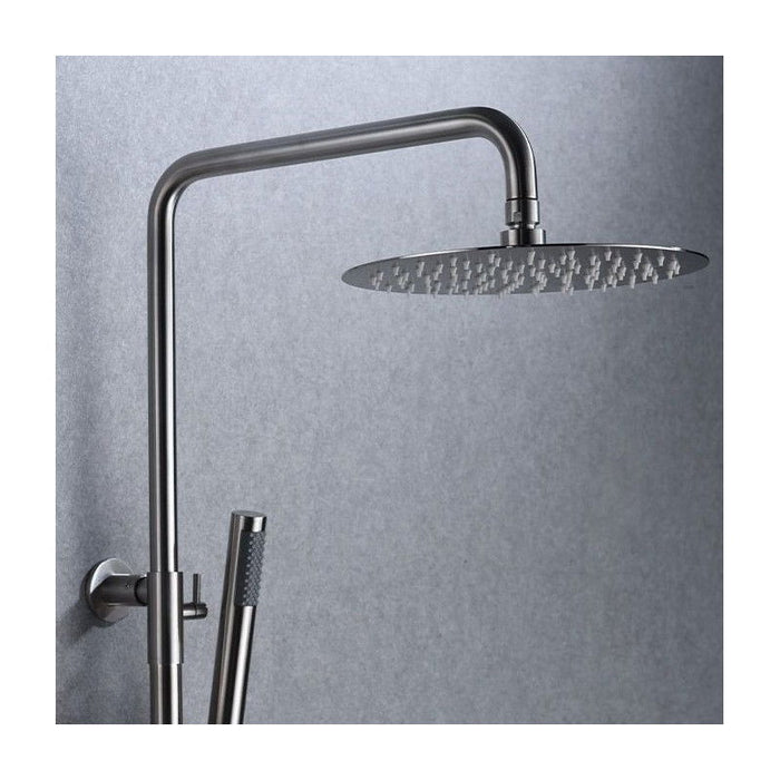 IMEX BTK017/AC MOSCU Grifo Termostático Conjunto de Ducha Telescópico Acero