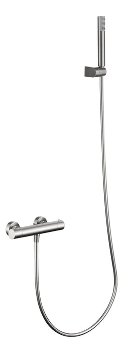 IMEX BTM039-5NQ MONZA Thermostatic Shower Wall Mixer Brushed Nickel Color