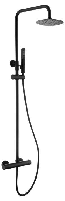 IMEX BTN047/NG NÁPOLES Conjunto Ducha Termostático Negro Mate