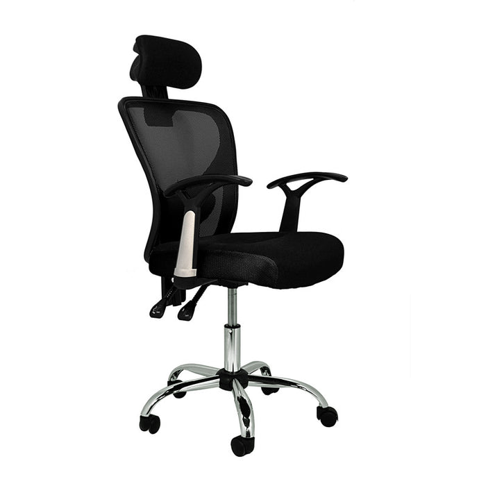 FURNITURE STYLE FS1159NG CARLA Black Textile Study Chair