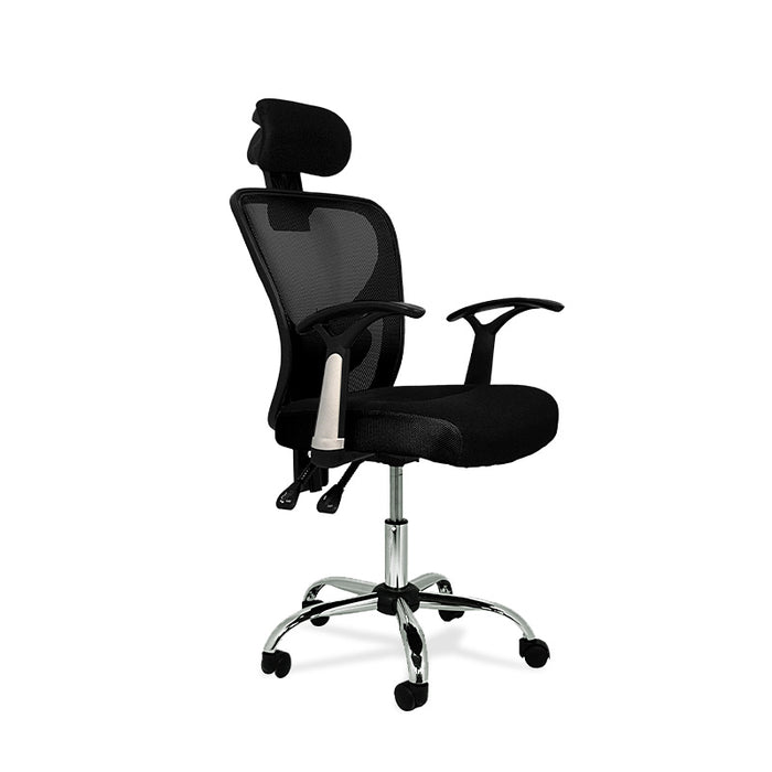 FURNITURE STYLE FS1159NG CARLA Black Textile Study Chair