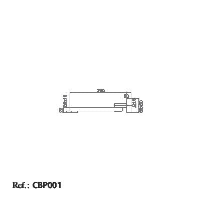 IMEX CBP001/NG CAÑO Caño Bañera Plegable Negro Mate