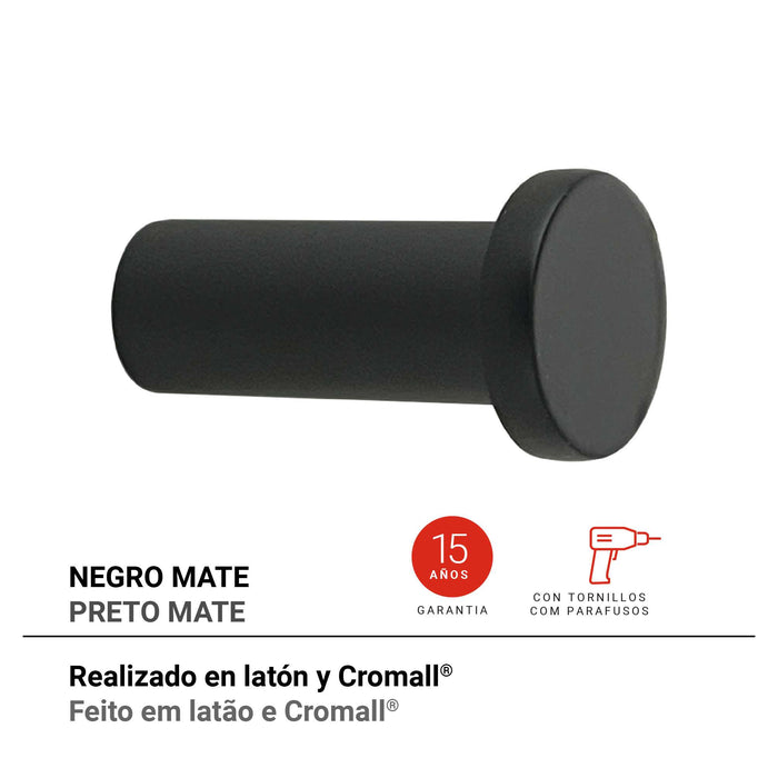 GEDY A2271400000 CANARIE Percha Negro Mate