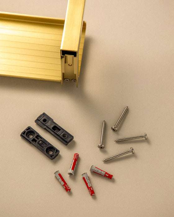 COSMIC ARCHITECT SP Shower Soap Dish With Brushed Gold PVD Glass Cleaner