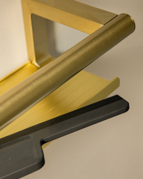 COSMIC ARCHITECT SP Shower Soap Dish With Brushed Gold PVD Glass Cleaner