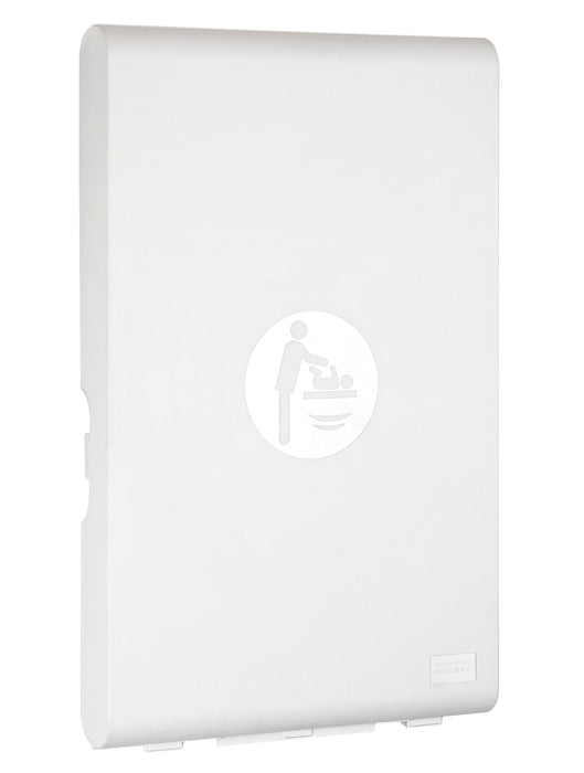MEDICLINICS CP0016V-I Cambiapañales Vertical para Pared Blanco Antibacteriano e Ionizador