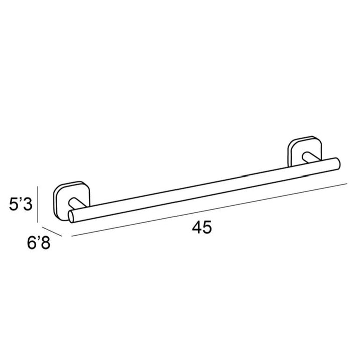 MANILLONS TORRENT 01518002 BASSIC Toallero Barra 45 Cromo