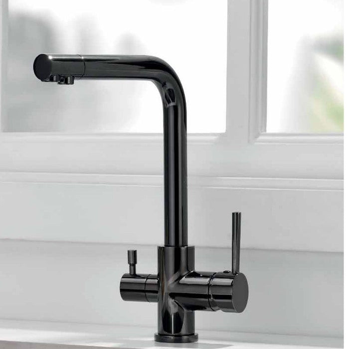 SKY BATH GCL002/NG LIFE Grifo De Cocina Osmosis Negro Mate