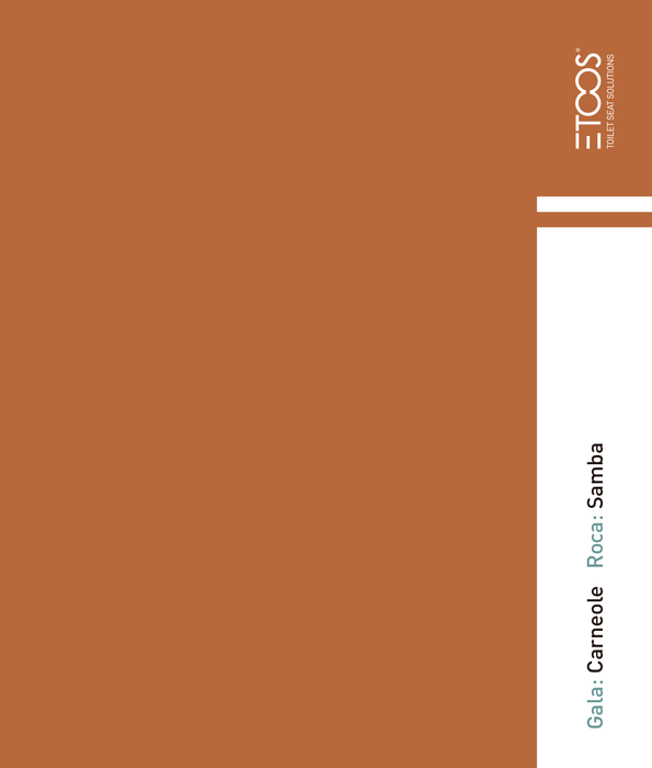 ETOOS 02005001 GONDOLA Roca WC Lid Color Samba