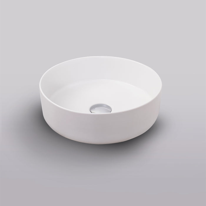 CERAZUL ROUND Matte White Round Countertop Washbasin