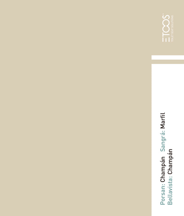 ETOOS 02037086 NOA WC Lid Porcelain Color Champagne