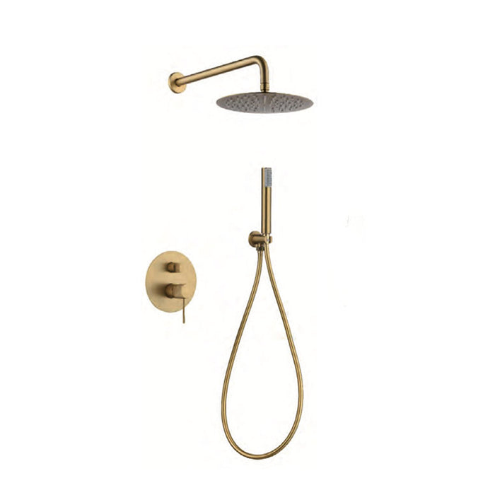 IMEX GPD038/OC LINE Single-Handle Shower Set Brushed Gold Color