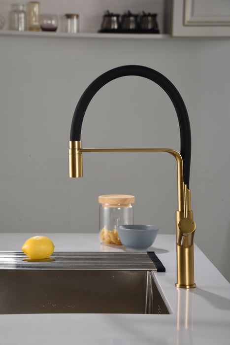 IMEX GCE022/OC SENA Kitchen Faucet Brushed Gold Color