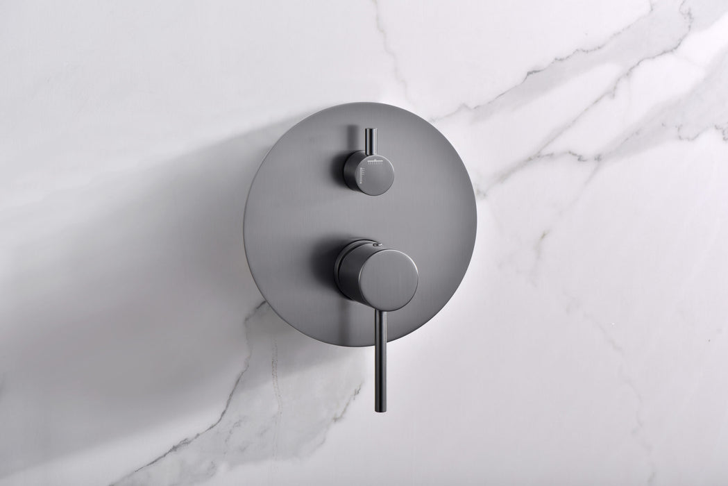 IMEX GPT039/BGM TÍVOLI Conjunto Ducha Monomando Empotrado Color Black Gun Metal