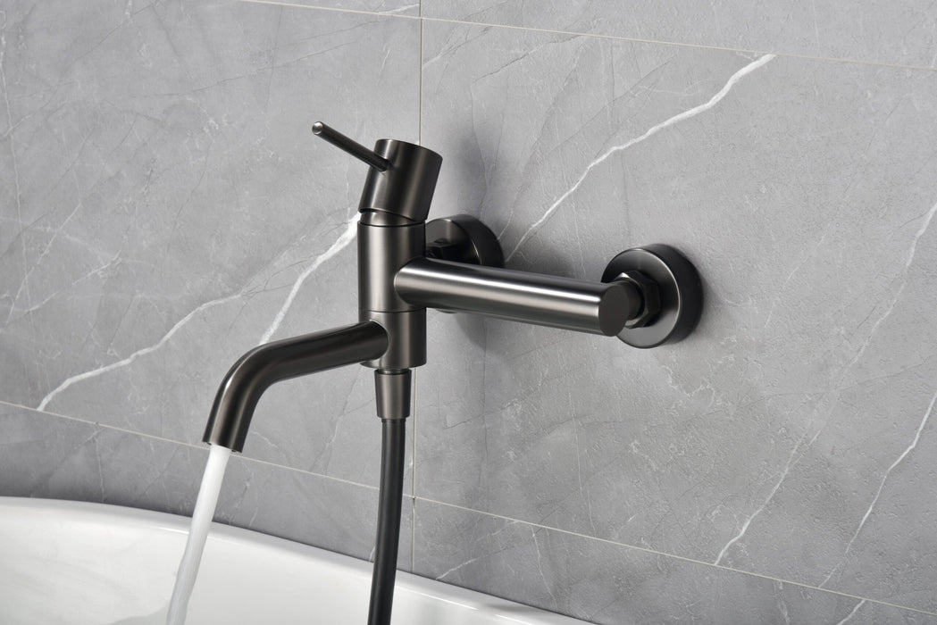 IMEX BDM039-4BGM MONZA Kit Monomando Grifo Baño/Ducha Black Gun Metal