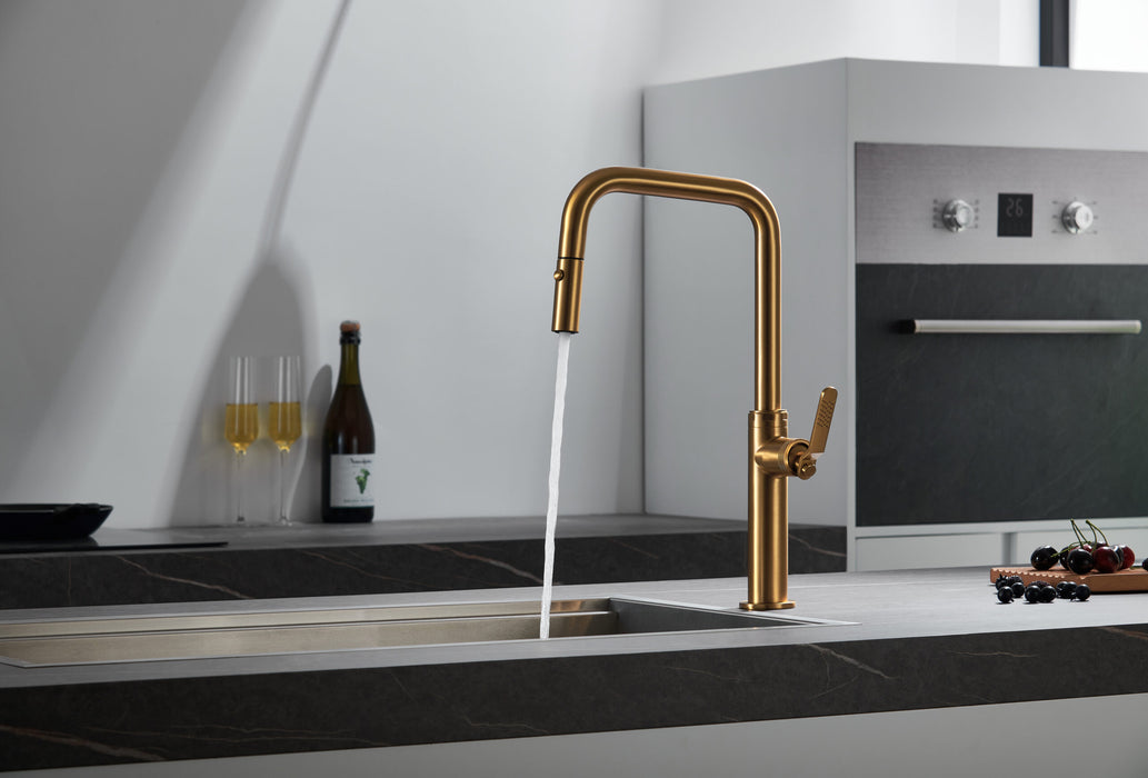 IMEX GCE027/OC NIZA Kitchen Faucet Brushed Gold Color