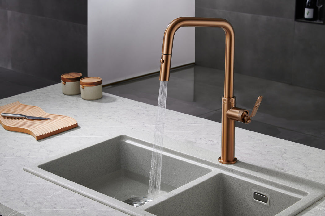 IMEX GCE027/ORC NICE Brushed Rose Gold Kitchen Faucets