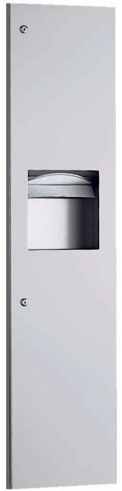 MEDICLINICS DTE0050CS Dispensador de Papel Toalla y Papelera de Acero Inox AISI 304 Acabado Satinado