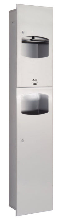 MEDICLINICS DTES0060CS Set Inox AISI 304 JunioPlus con Dispensador y Papelera