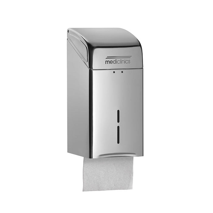 MEDICLINICS DTH100CS Dispensador de Toallitas Higiénicas AISI 304 Acabado Satinado para Pared