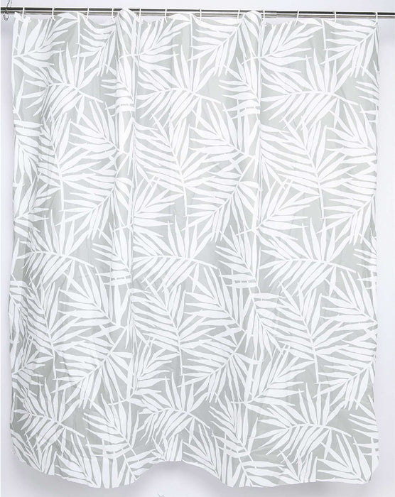 GEDY TVI13681200 PALME Shower Curtain White and Gray
