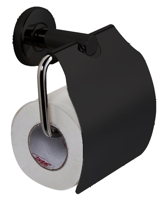 LLUVIBATH EC61005 ELLICE Matte Black Toilet Roll Holder