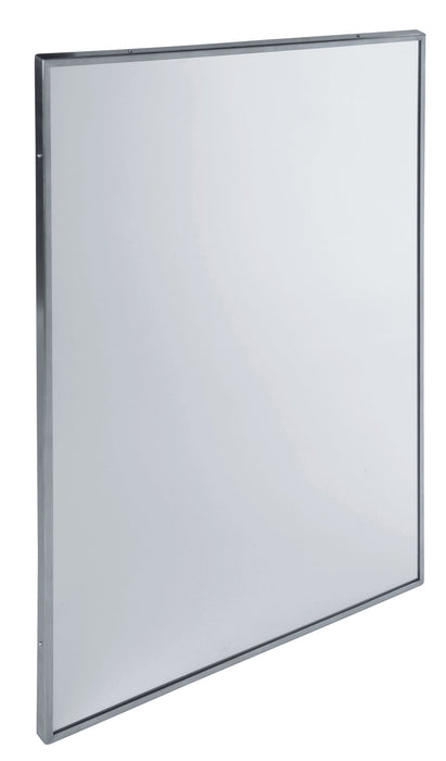 MEDICLINICS EP0350CS Espejo Rectangular Fijo con Marco 70x50 cm Acero Inox Satinado