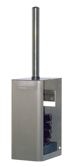 MEDICLINICS ES0966CS Satin Stainless Steel Bathroom Toilet Brush Holder