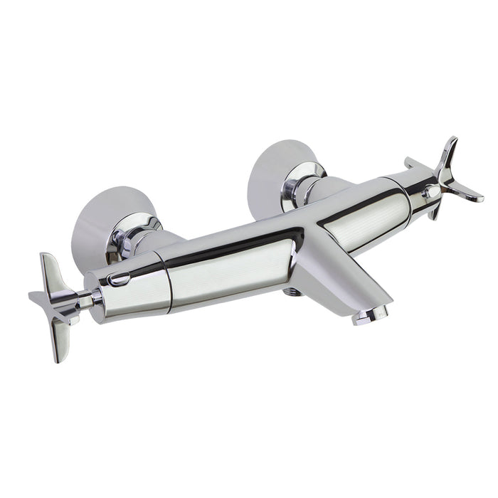 RAMONSOLER 913901S ADAGIO Thermostatic Two-Handle Bath-Shower Faucet Without Shower Set Chrome