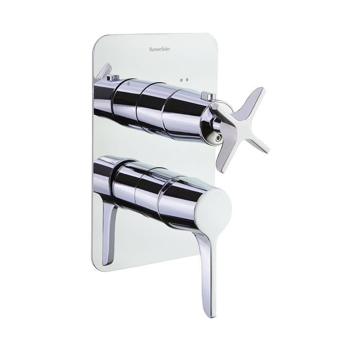 RAMONSOLER 911512S ADAGIO Grifo Monomando Empotrado 2 Vías S2 Sin Equipo de Ducha Cromo