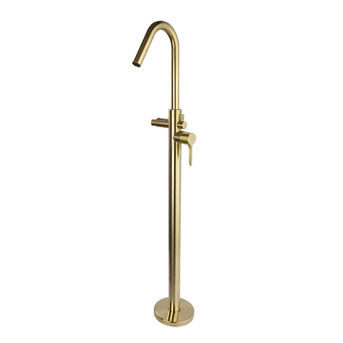 RAMON SOLER 918503SOC ADAGIO Column Mixer Tap for Bathroom-Shower Without Shower Equipment Brushed Gold
