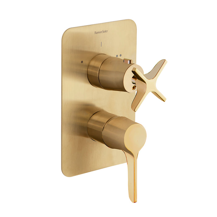 RAMON SOLER 911512SOC ADAGIO 2-Way Recessed Single-Handle Tap S2 Without Shower Equipment Brushed Gold