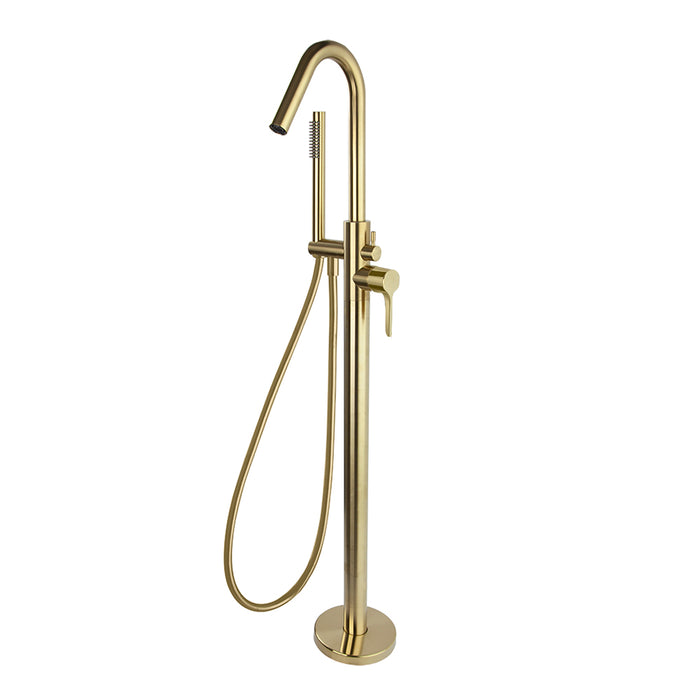 RAMON SOLER 918503DOC ADAGIO Column Mixer Tap for Bathroom-Shower with Brushed Gold Shower Equipment