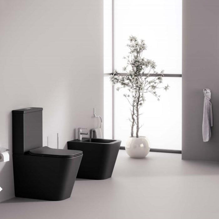 FOSSIL NATURA 01608 FLORENCIA Complete Toilet Rimless Matte Black
