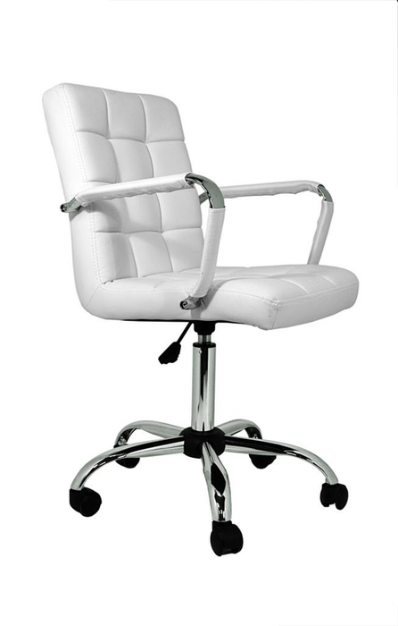 FURNITURE STYLE FS103EBL ISABELLA Office Chair Imitation Leather Color White