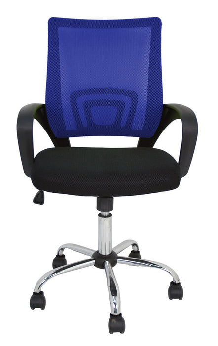FURNITURE STYLE FS1156AZ MARTINA Textile Study Chair Blue