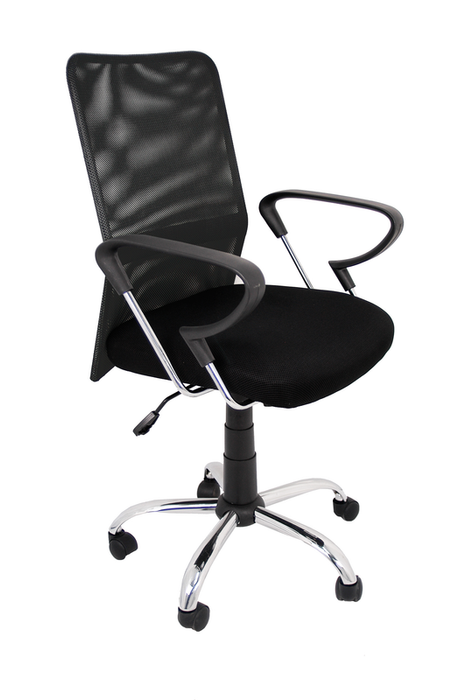 FURNITURE STYLE FS611NG HELENA Black Textile Study Chair