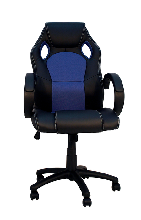 FURNITURE STYLE FS7801MAZ OLIMPIA Gaming Chair Imitation Leather-Textile Color Black/Blue