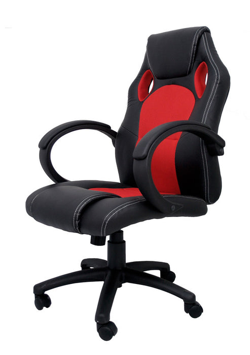 FURNITURE STYLE FS7801MRJ OLIMPIA Gaming Chair Imitation Leather-Textile Color Black/Red