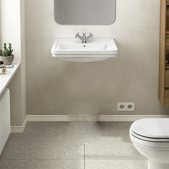 GALA G1204001 NOBLE Lavabo Clásico Suspendido 60 cm Blanco