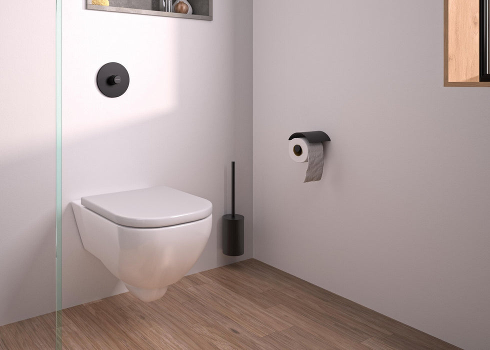 GENWEC GW05 76 04 03 NIMBUS Portarrollos Inox 304 Negro Mate