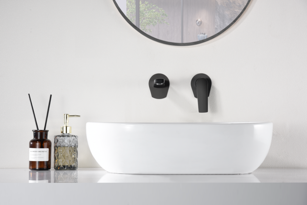 IMEX GLD055/NG DELOS Monomando Empotrado Lavabo Negro Mate
