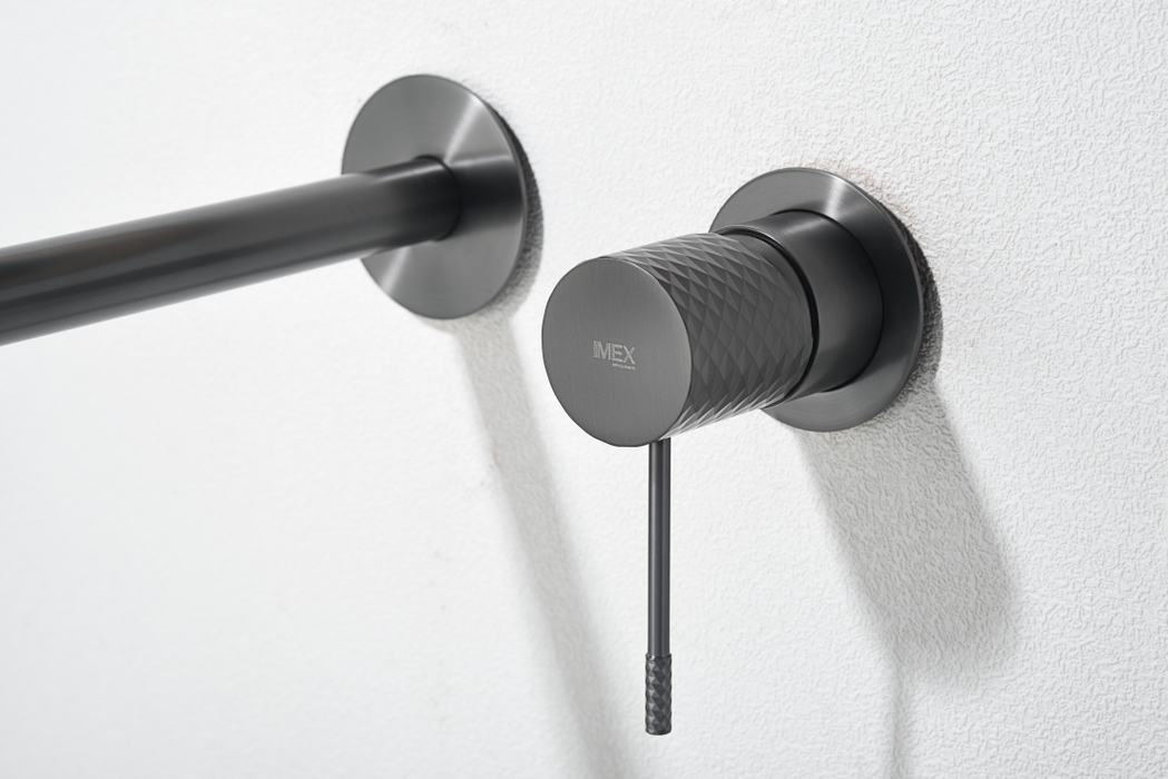 IMEX GLG053/BGM GÉNOVA Monomando Empotrado Lavabo Black Gun Metal