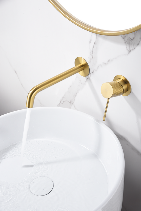 IMEX GLG053/OC GÉNOVA Monomando Empotrado Lavabo Oro Cepillado