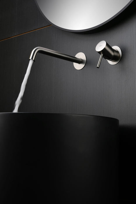 IMEX GLM039/NQ MONZA Grifo Monomando Lavabo Empotrado Color Níquel Cepillado