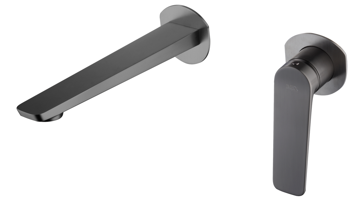 IMEX GLN047/BGM NÁPOLES Monomando Empotrado Lavabo Black Gun Metal