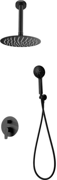 IMEX GPBR046/NG BRUSELAS Conjunto de Ducha Empotrado Monomando Negro Mate