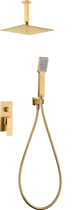 IMEX GPC061/OC CATANIA Brushed Gold Recessed Single-Handle Shower Set