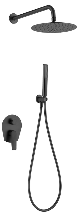IMEX GPD055/NG DELOS Matte Black Recessed Single-Handle Shower Set